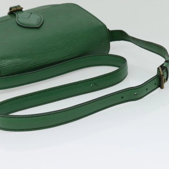 LOUIS VUITTON Epi Cartouchiere MM Shoulder Bag Green M52244 LV Auth 139110 - Picture 8 of 16
